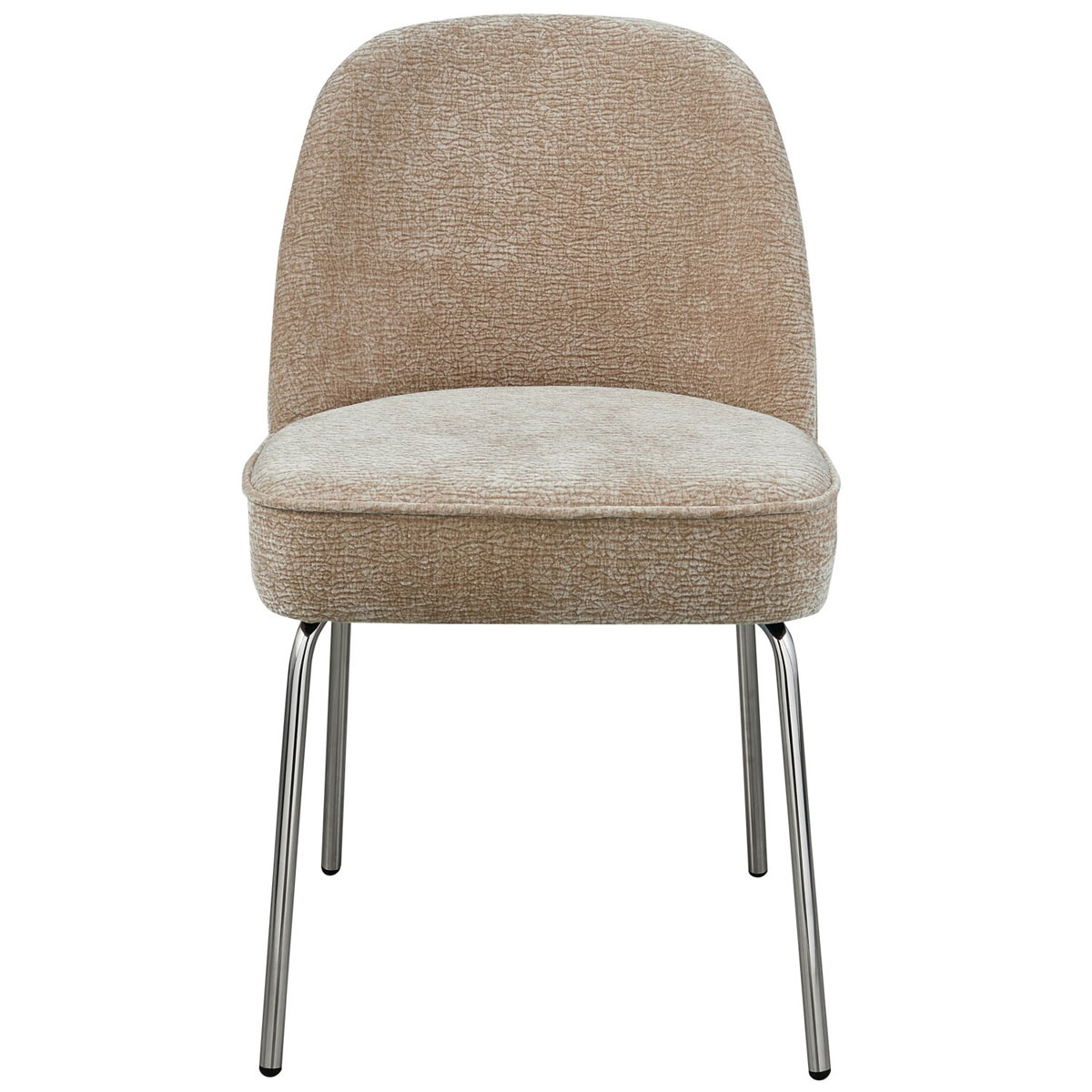 Esszimmerstuhl Vogue Chromebeine 3D Chenille sand