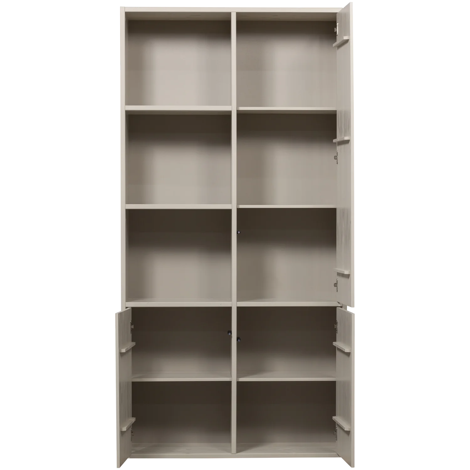 Schrank MEGGY rechts geschlossen 108 cm Holzschrank Kiefer Massiv staubgrau