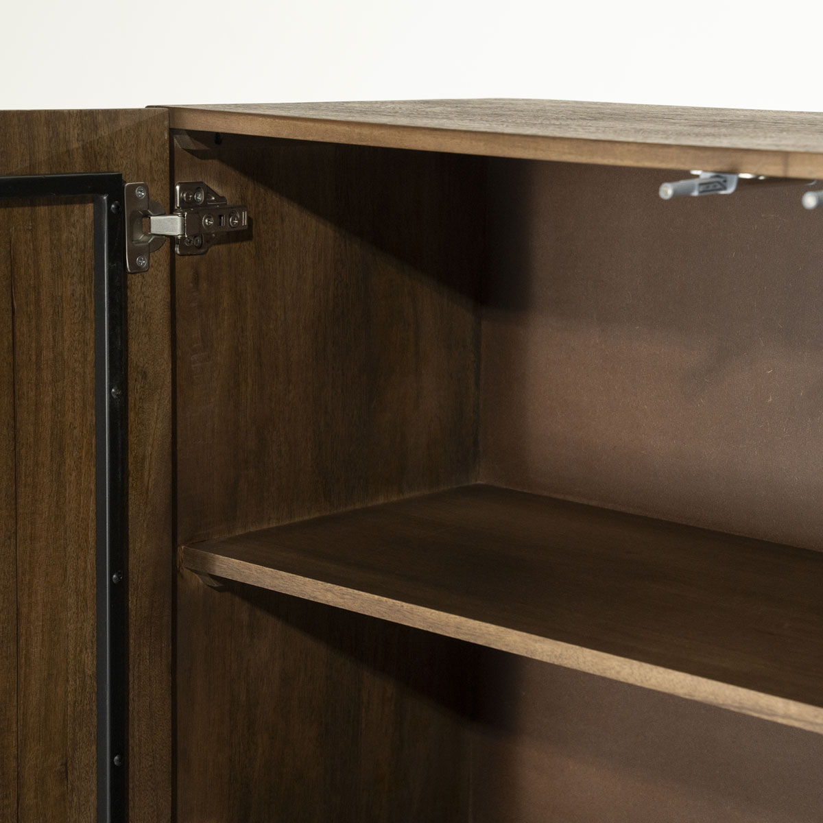 Highboard Felix H 147 cm mit 4 Türen Mango Holz