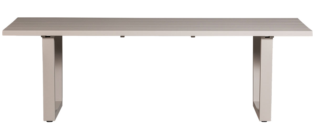 Gartentisch BEAR 240 x 87 cm Aluminium sand