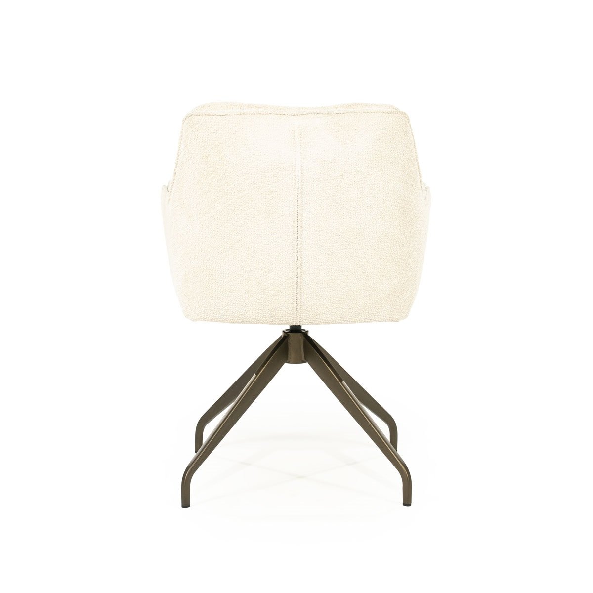 Armlehnstuhl Hugo Drehstuhl gepolstert Stoff beige