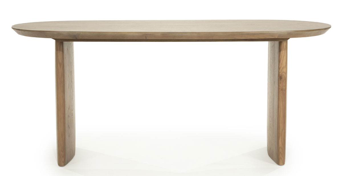 Esstisch Dex oval 180 x 90 cm Eichenholz Furnier dunkelbraun