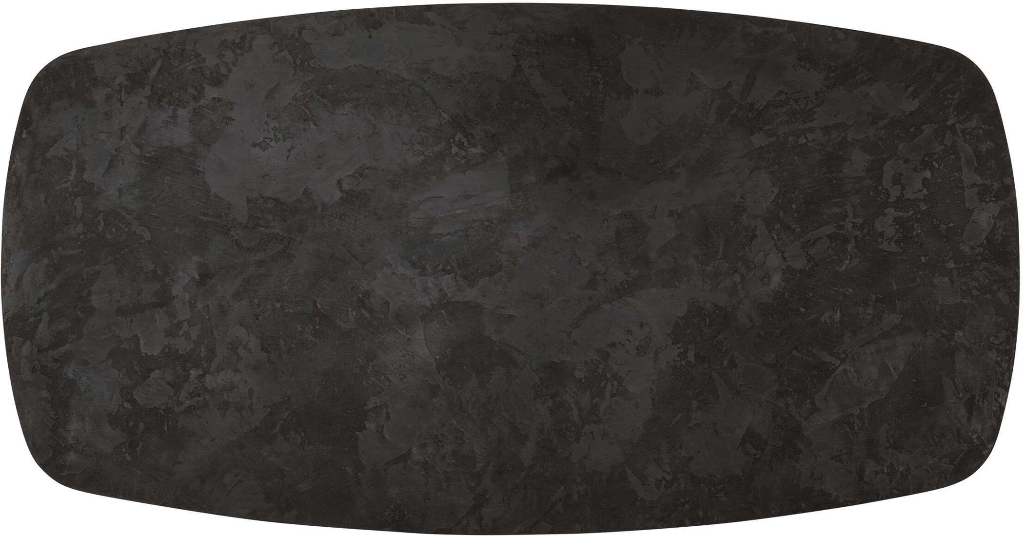 Esstisch Soho oval 210 x 110 cm Mortex schwarz  