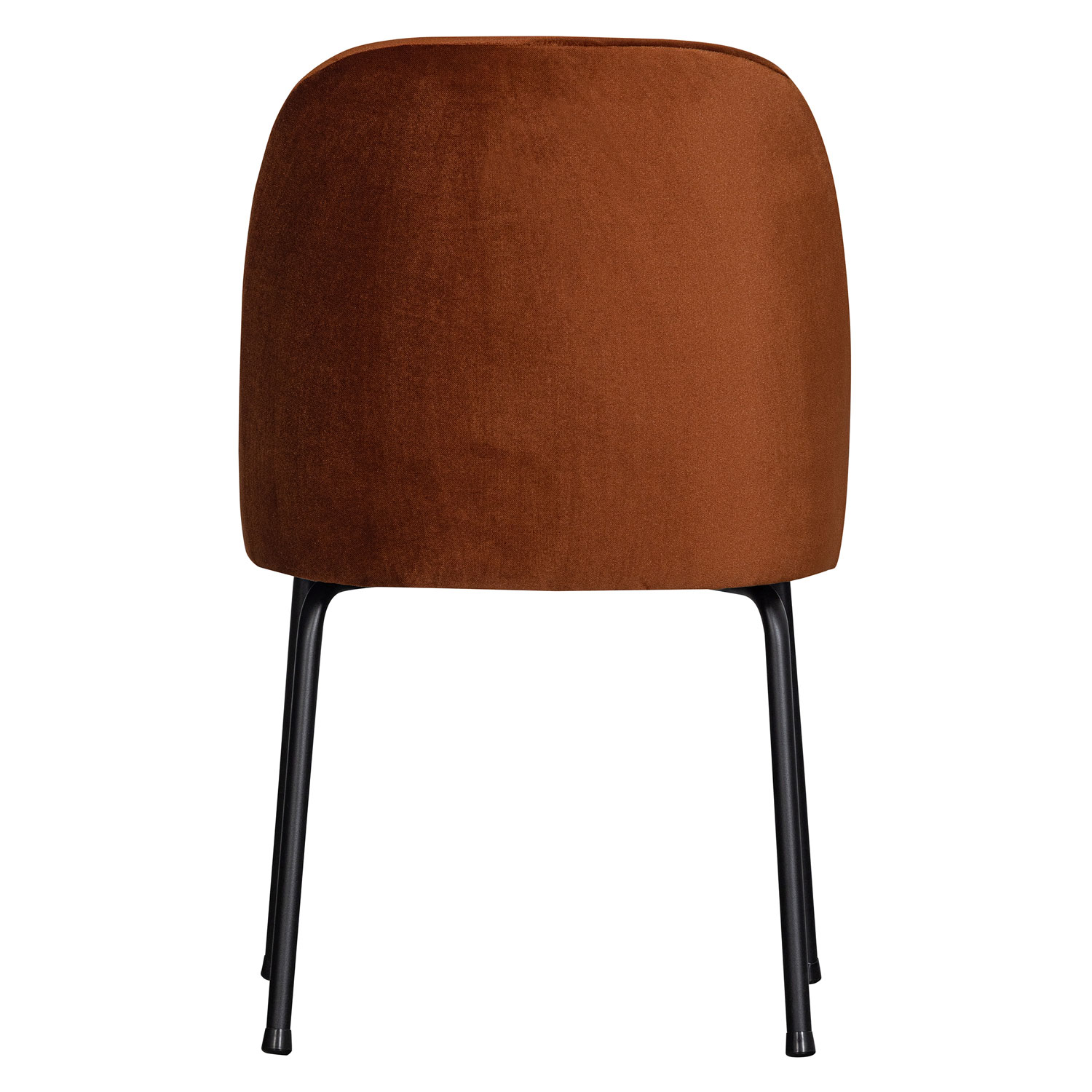 2er Set Esszimmerstuhl Vogue Samt rostfarben