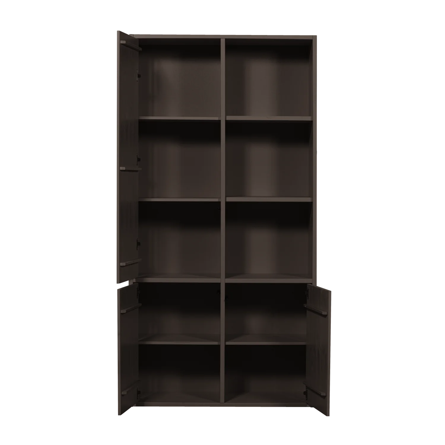 Kleiderschrank MEREL B 100 cm 3-türig Kiefernholz mittelbraun  