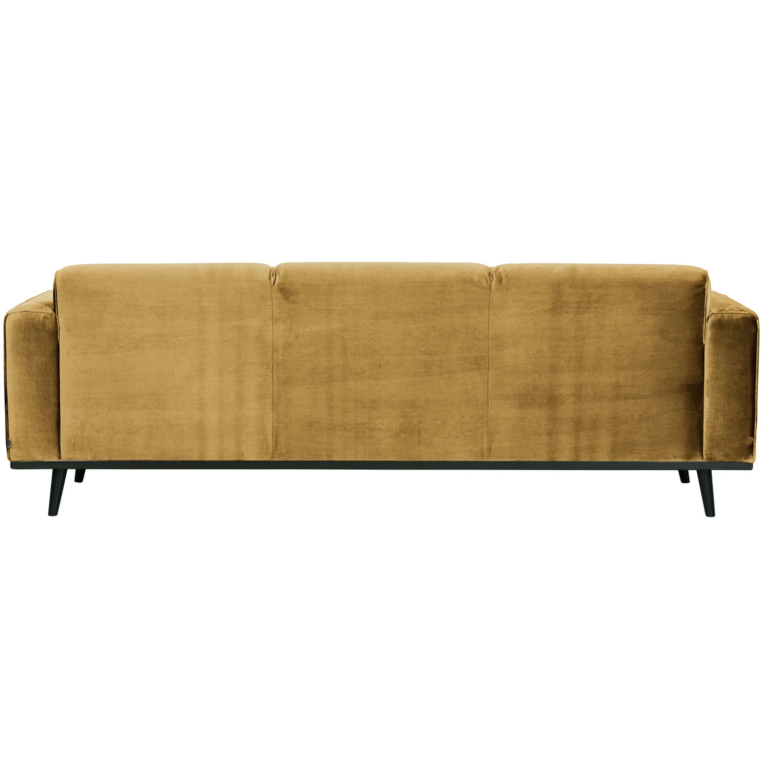 3 Sitzer Sofa STATEMENT Samt honiggelb Couch Garnitur Couchgarnitur