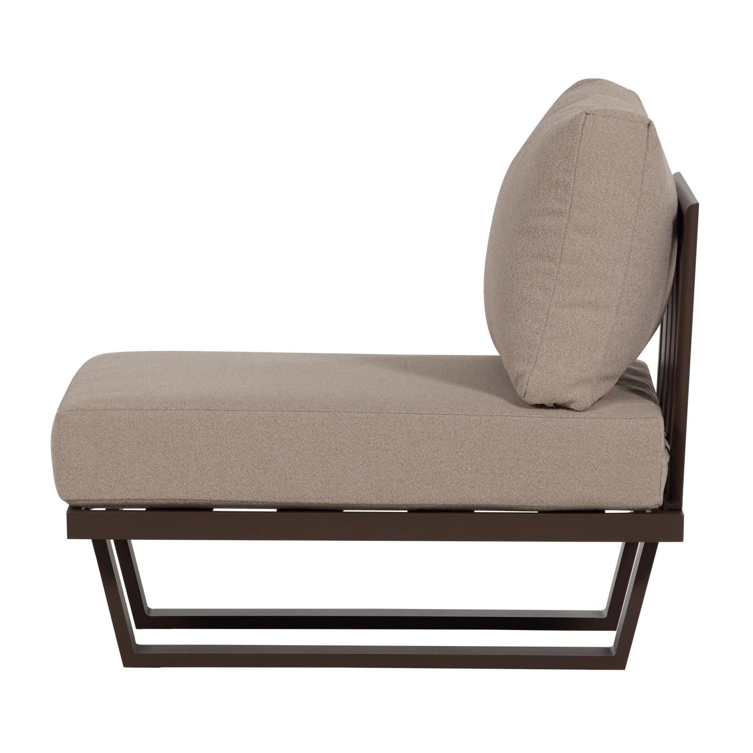 Outdoor Lounge Sessel BEAR braun Gartensessel Aluminium