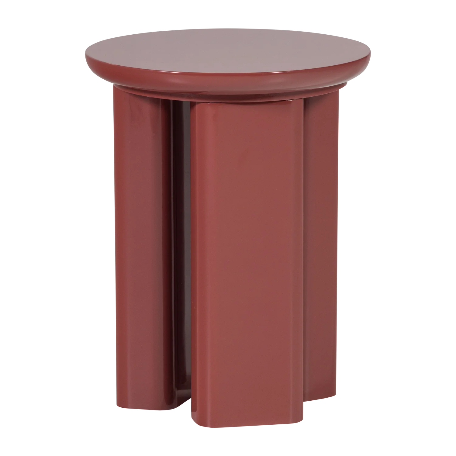 Beistelltisch ORIVO H 50 cm MDF hochglanz rot rosa