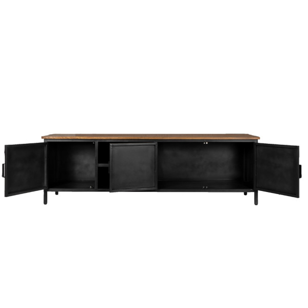 Industrie TV Möbel JORIS 185 cm Holz Metall TV Lowboard