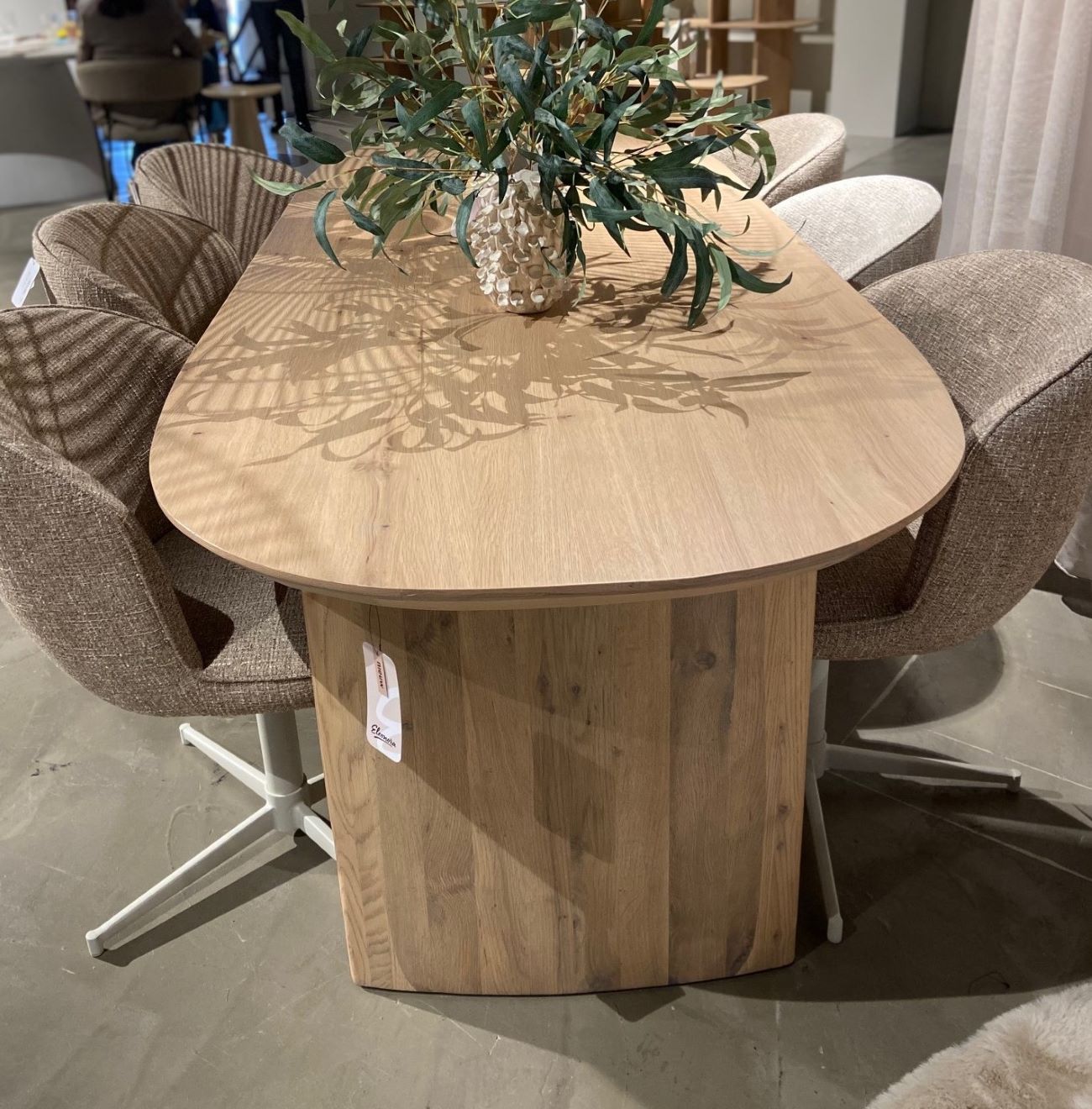 Esszimmertisch oval DEX 180 cm natur Eiche