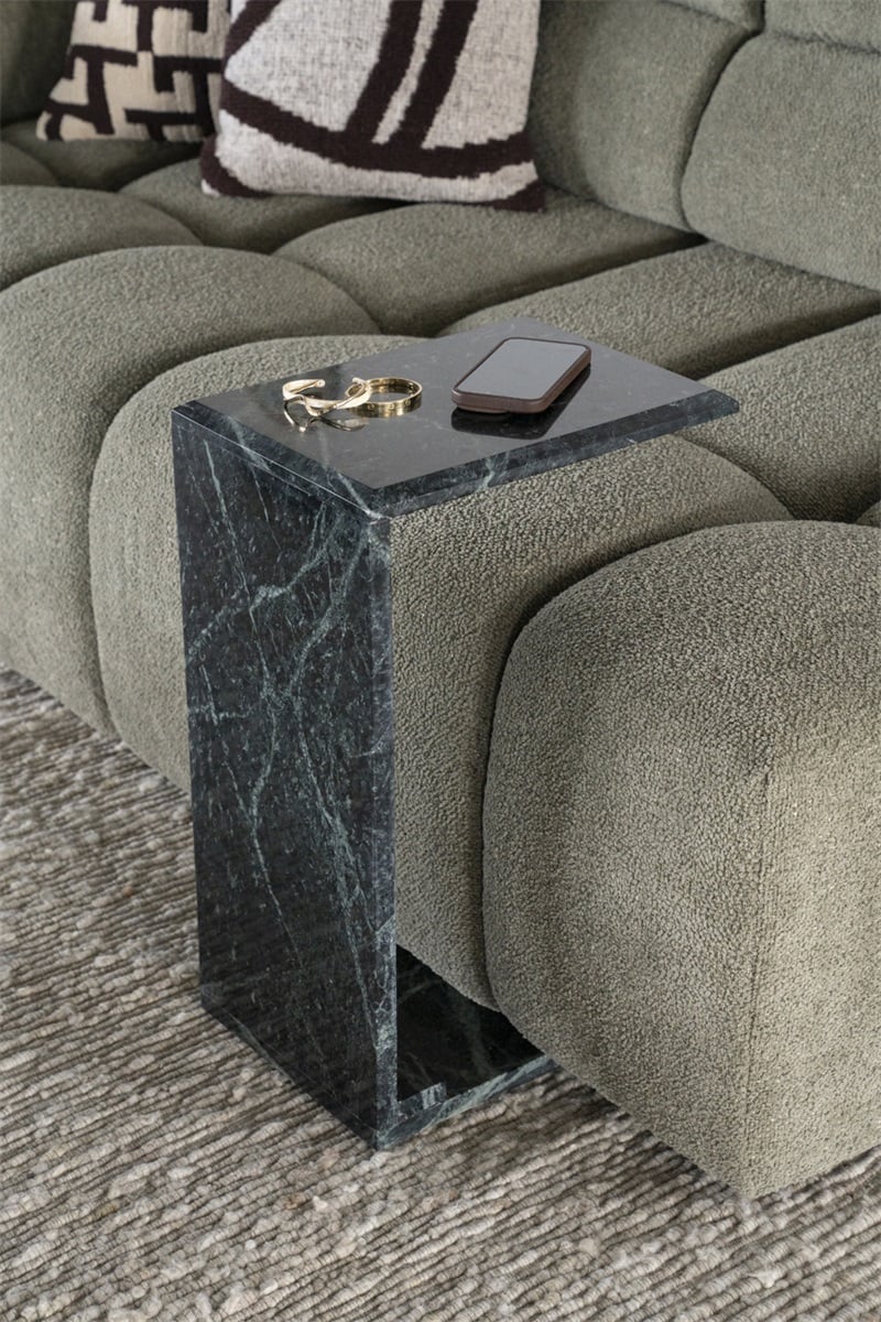 Beistelltisch Laptoptisch Mirage H 56 cm Marmor grün