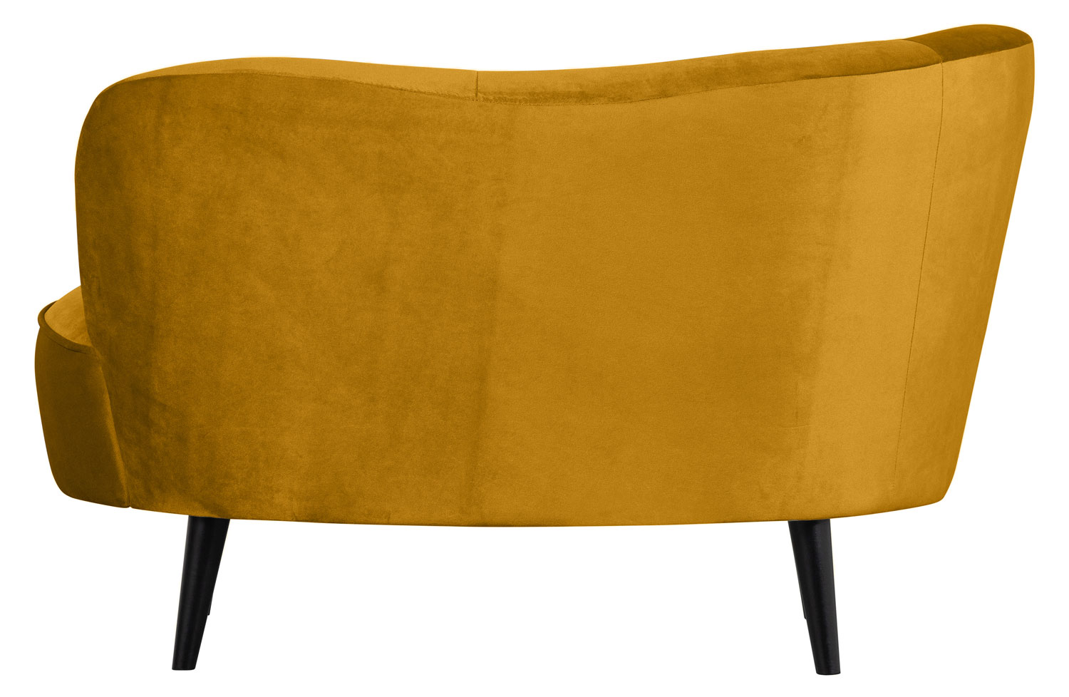 woood Lounge Sessel Sara links Samt ocker