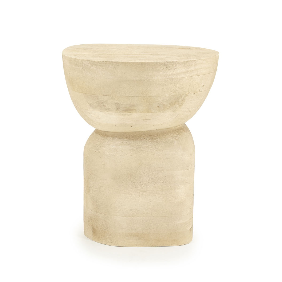 Beistelltisch COBBLE natur Holz rund