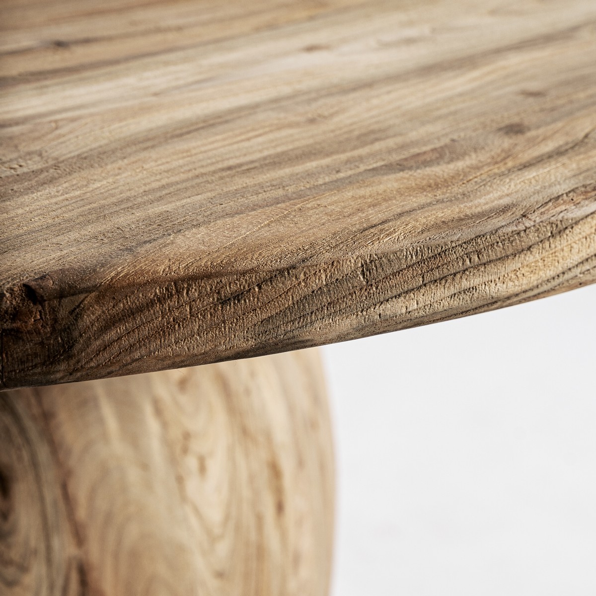 Esstisch ERLOY rund Ø 150 cm recyceltes Teakholz
