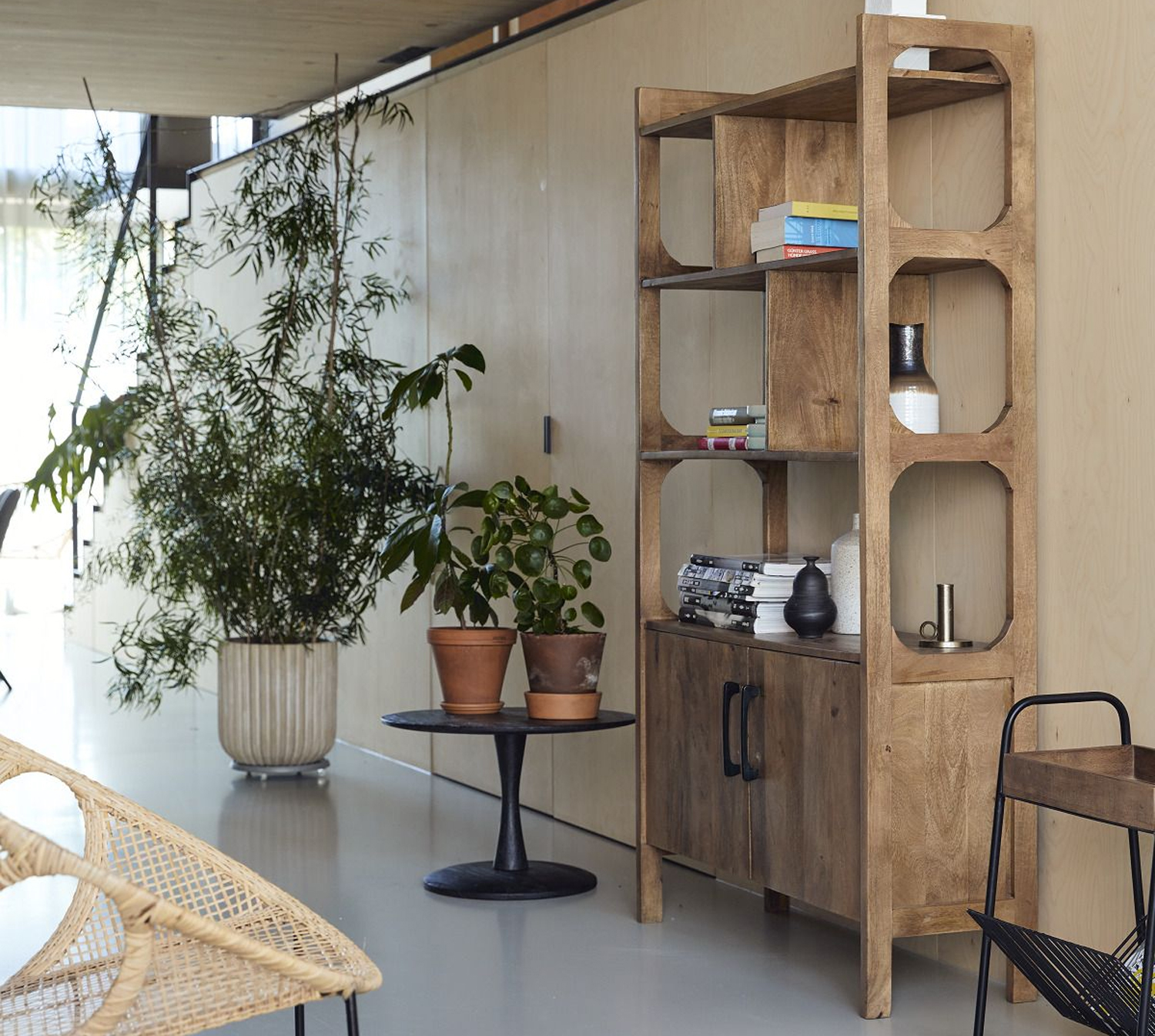 60er Jahre Schrank Regal B 100 cm Bücherregal Mango