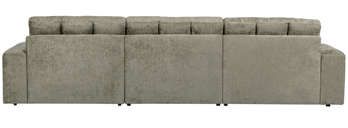 woood 3 Sitzer Sofa SECOND DATE Struktur Samt frost