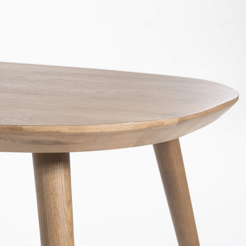 Esstisch Elijah oval 300 x 100 cm Braun Eiche dunkelbraun