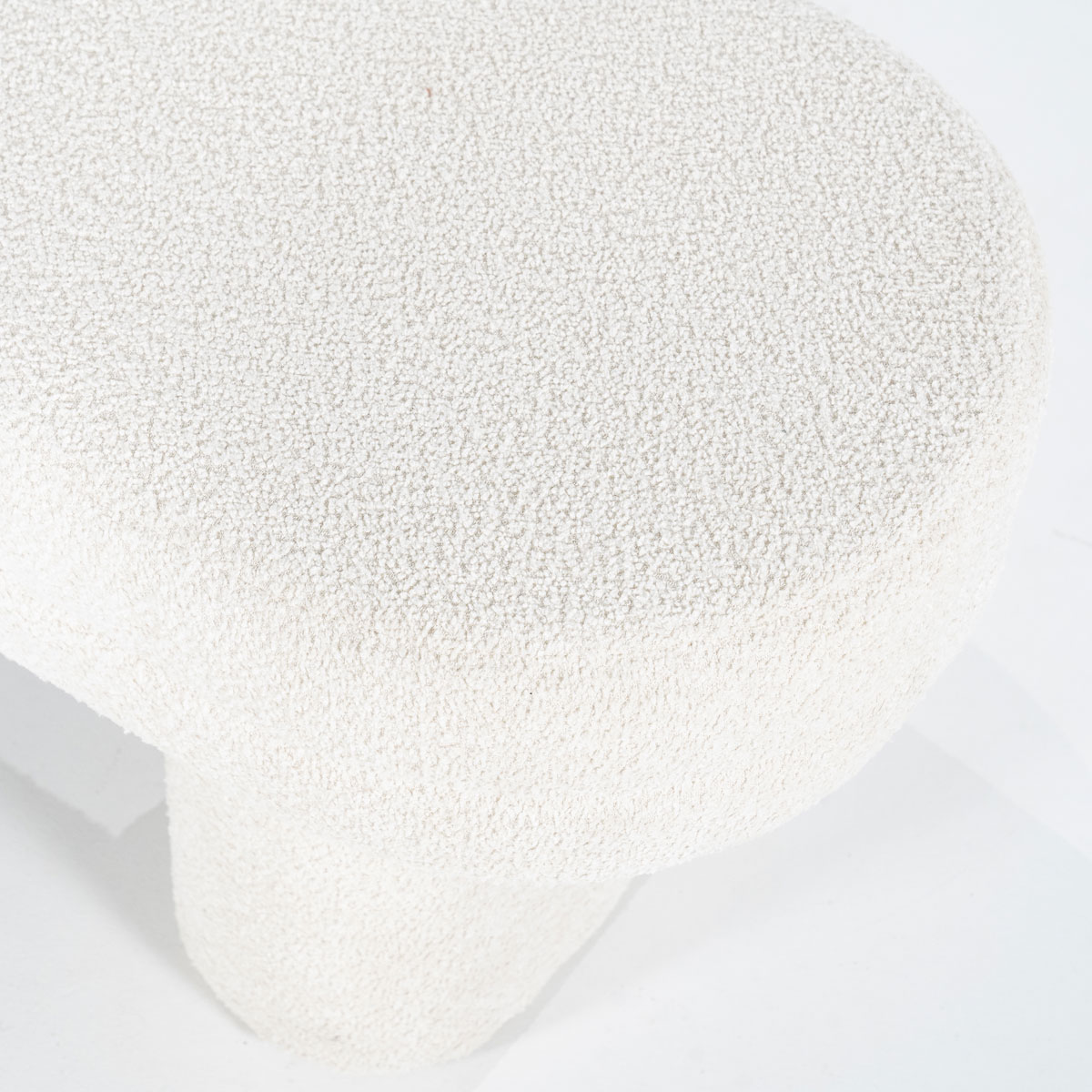 Esstischbank Rama 120 cm Teddystoff beige Sitzbank
