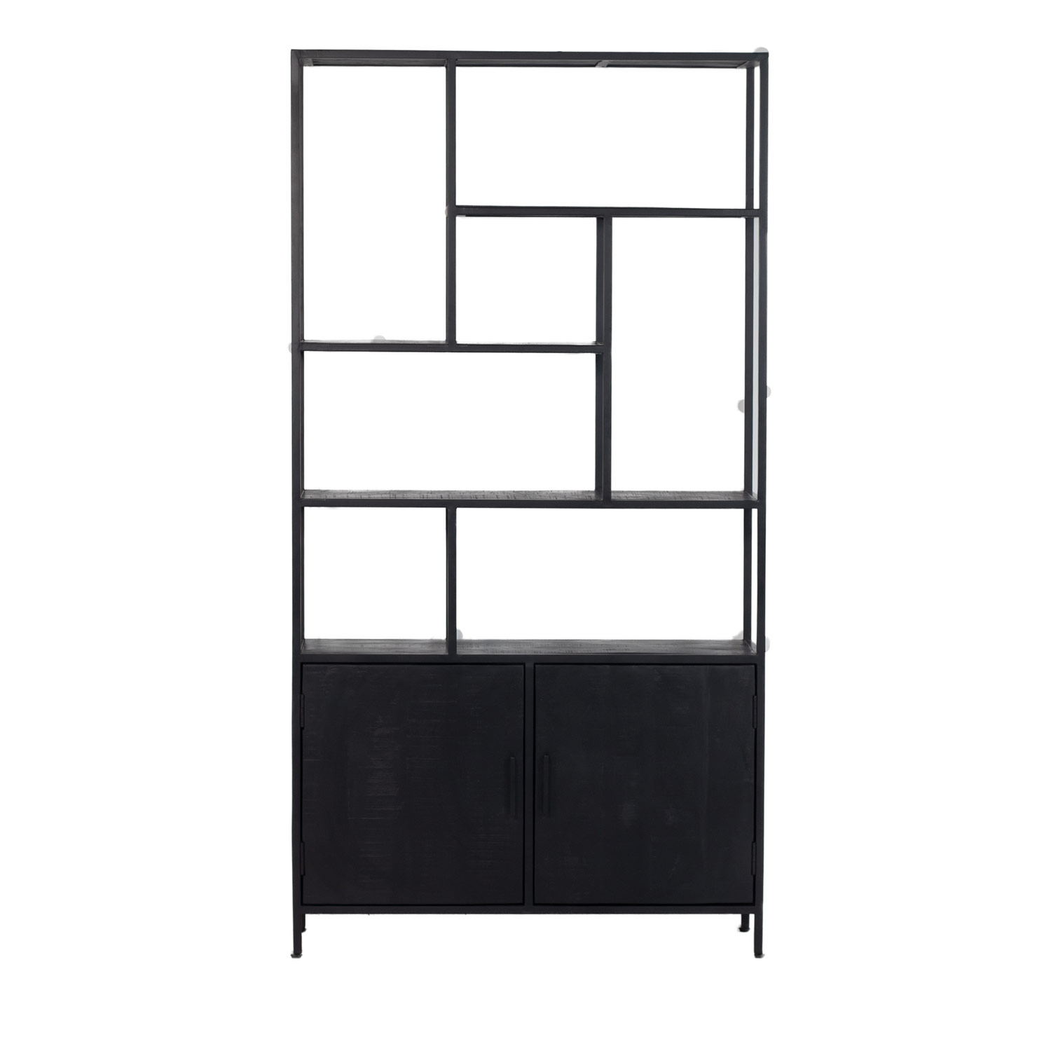 Regal Schrank Schrankregal BONY XL B 110 cm schwarz