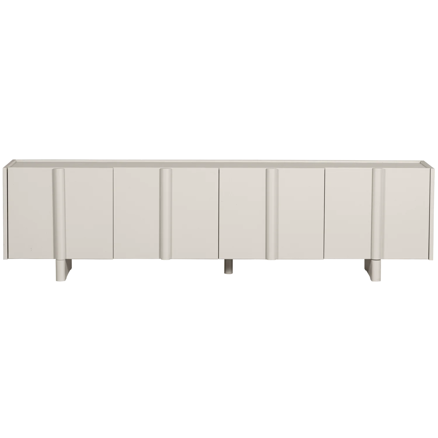 TV Möbel Lowboard BASU 200 cm Kiefernholz staubgrau