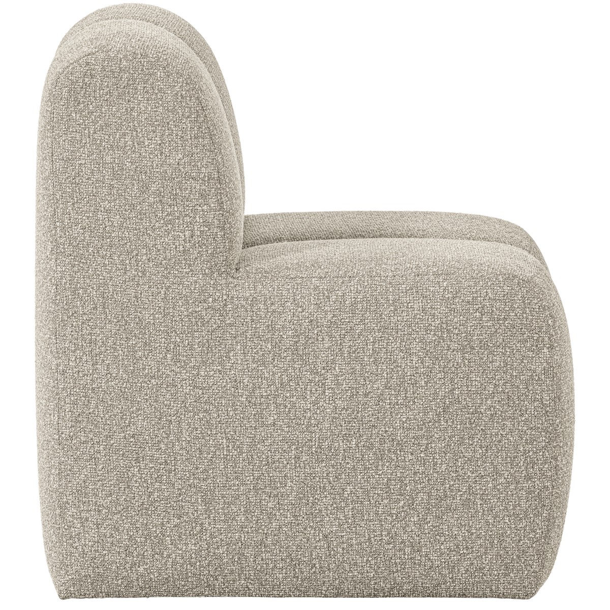 Esszimmerbank Eckbank MOJO 84 cm Element Bouclé beige melange