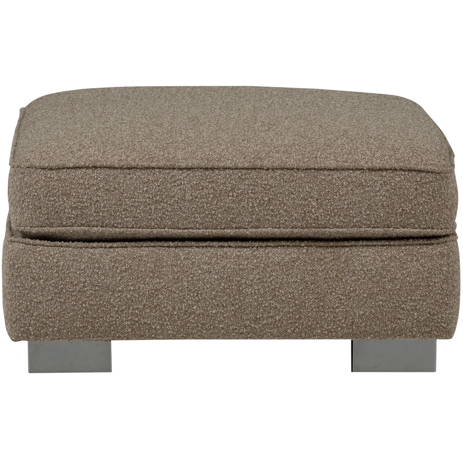 Pouf LAZY 95 x 83 cm Hocker Sitzhocker Bouclé sandfarben