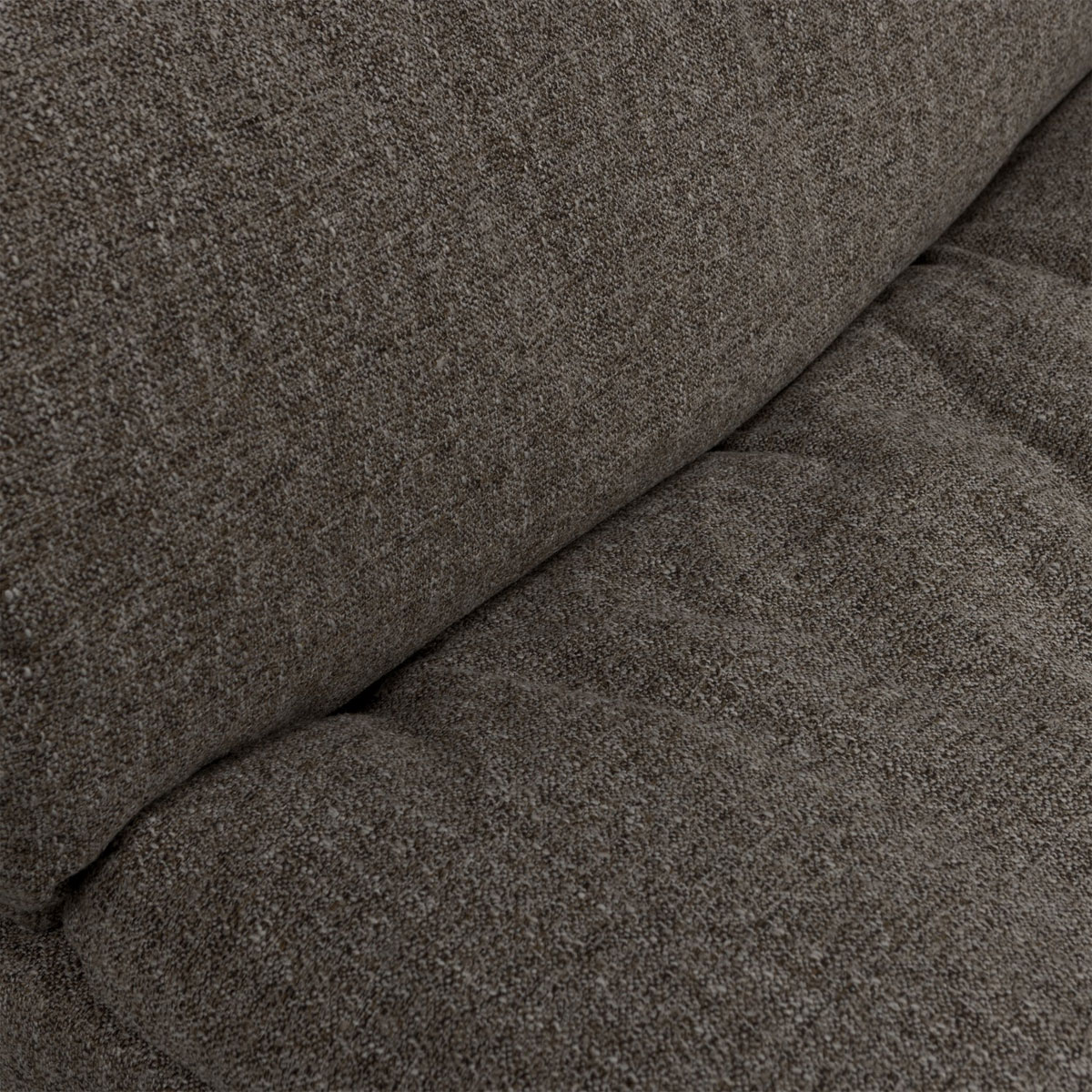 woood 3 Sitzer Sofa BAGGY Webstoff warmgrau melange