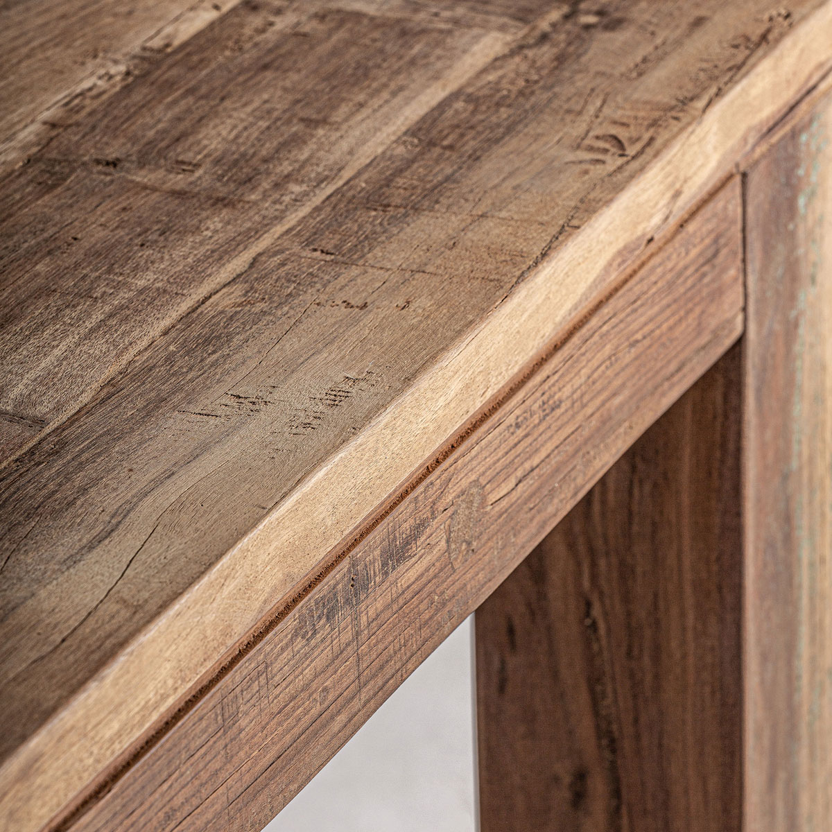Esstisch BACKLYN 200 x 100 cm recyceltes Massivholz rustikal
