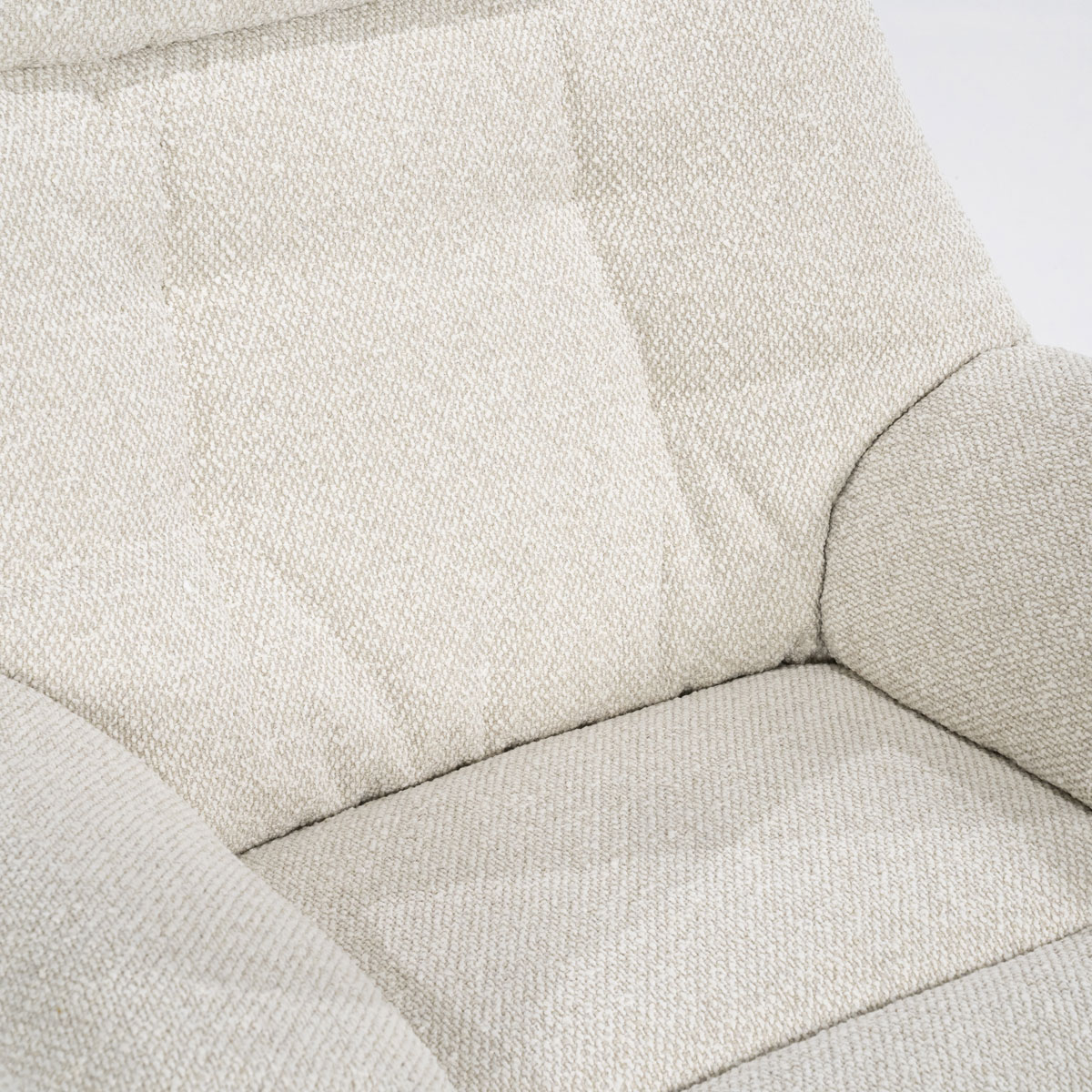 Relaxsessel Caleb elektrisch verstellb. mit Hocker Stoff beige