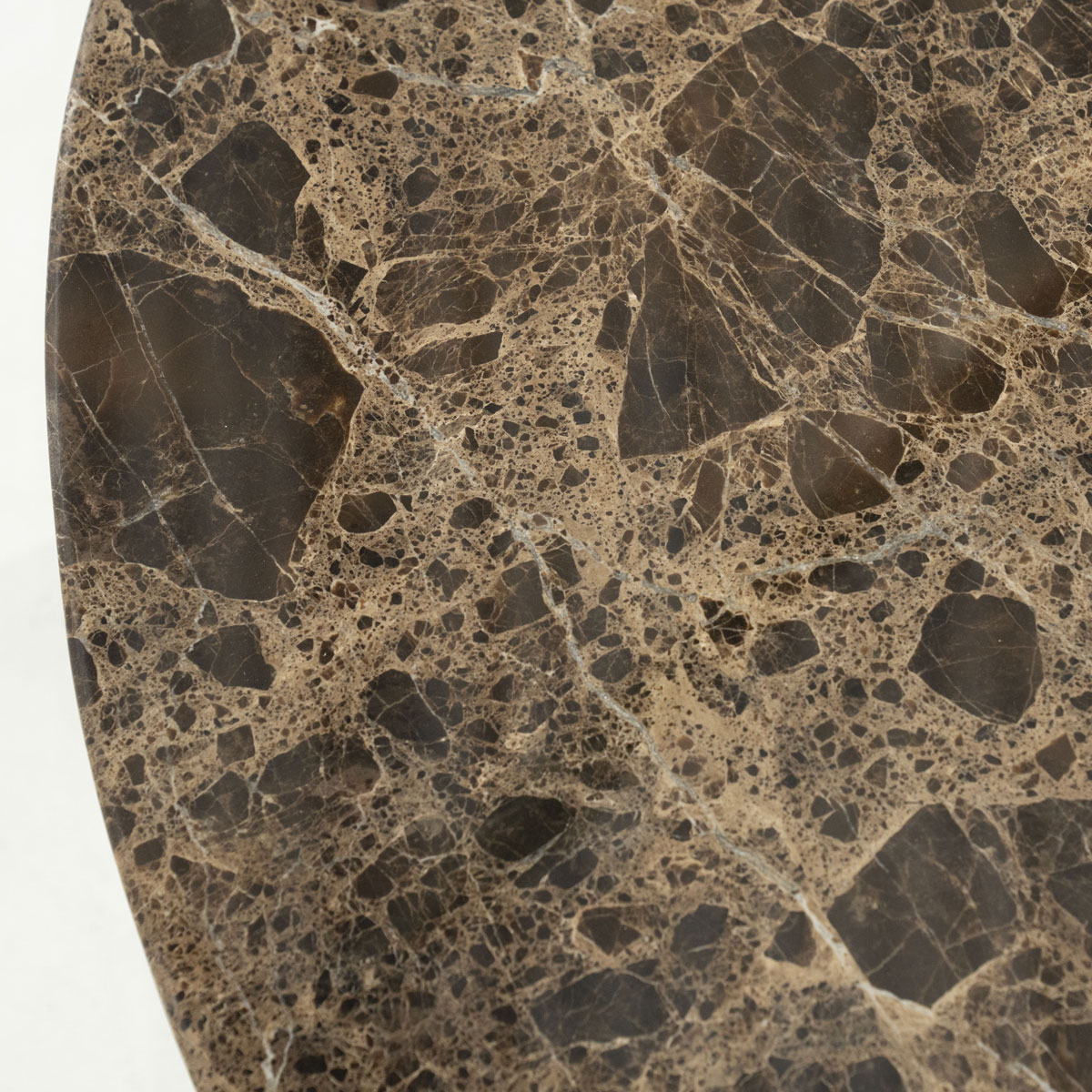 Couchtisch Lando rund Ø 80 cm Mango Holz Marmor