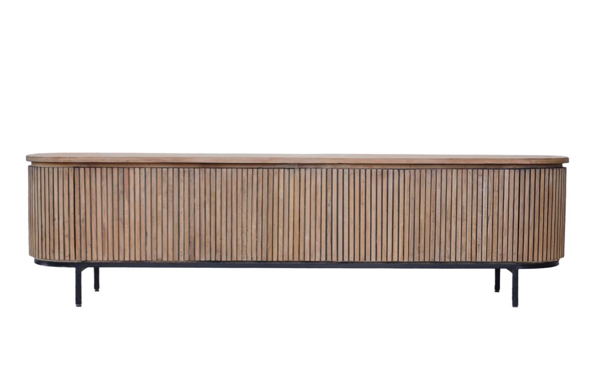 Lowboard TV Möbel LAUSANNE 210 cm Teakholz
