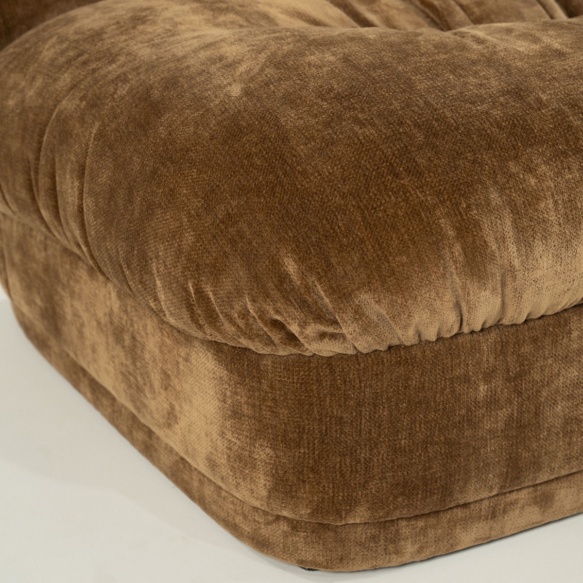 Sessel gepolstert Nook Stoff Blim senffarben