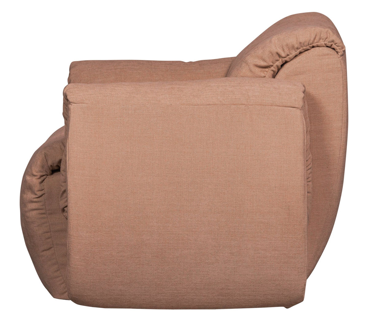 Sessel BAGGY drehbar Webstoff Chinelle altrosa