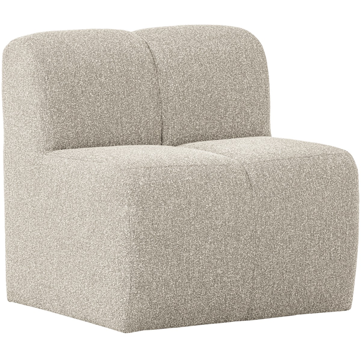Esszimmerbank Eckbank MOJO 84 cm Element Bouclé beige melange