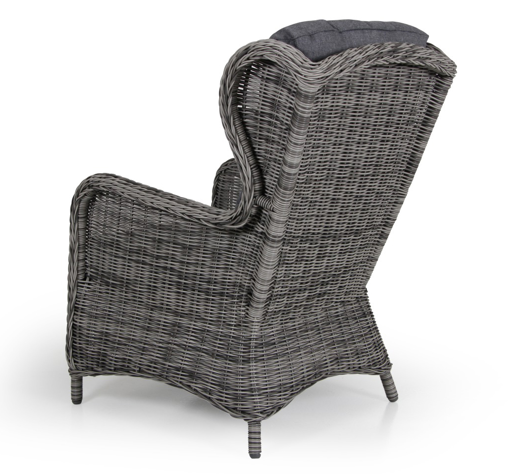 Garten Relax Sessel Rosita verstellbar grau incl Kissen