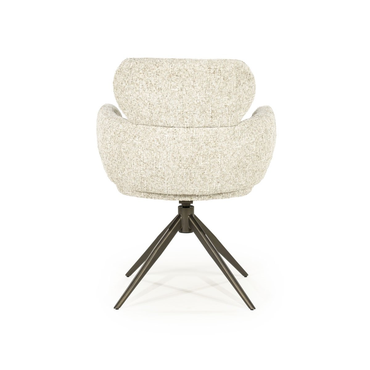 Esszimmerstuhl Darcio Drehstuhl Stuhl mit Armlehnen Stoff beige