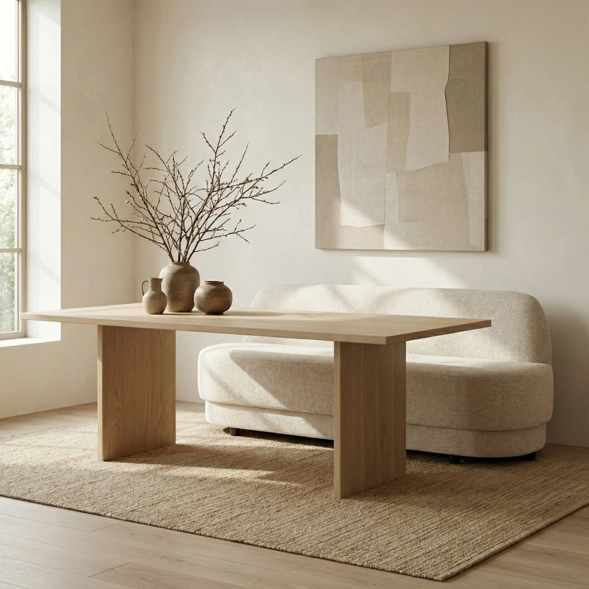 DÀJE Interieur Esszimmerbank MOVA Beige 160 cm