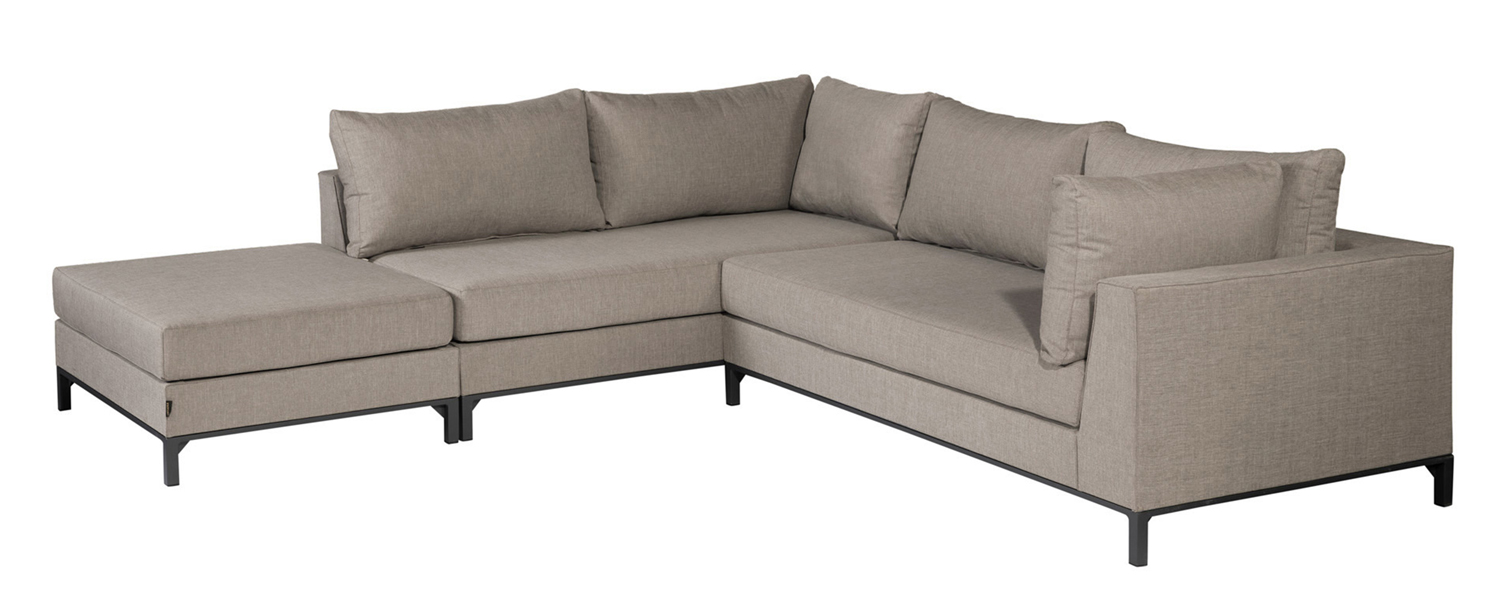 Garten Loungeset Sofa Sicilië links taupe