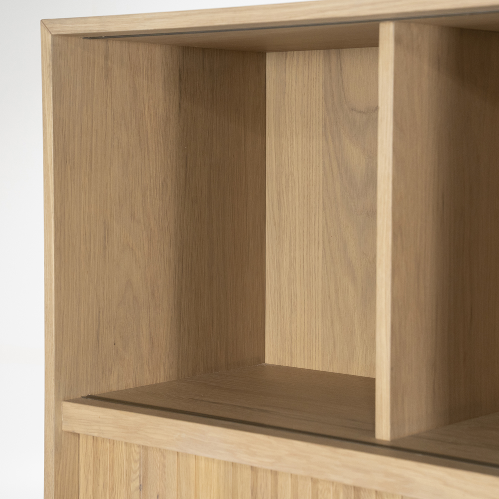 Bücherschrank MILO 180 cm Eiche natur