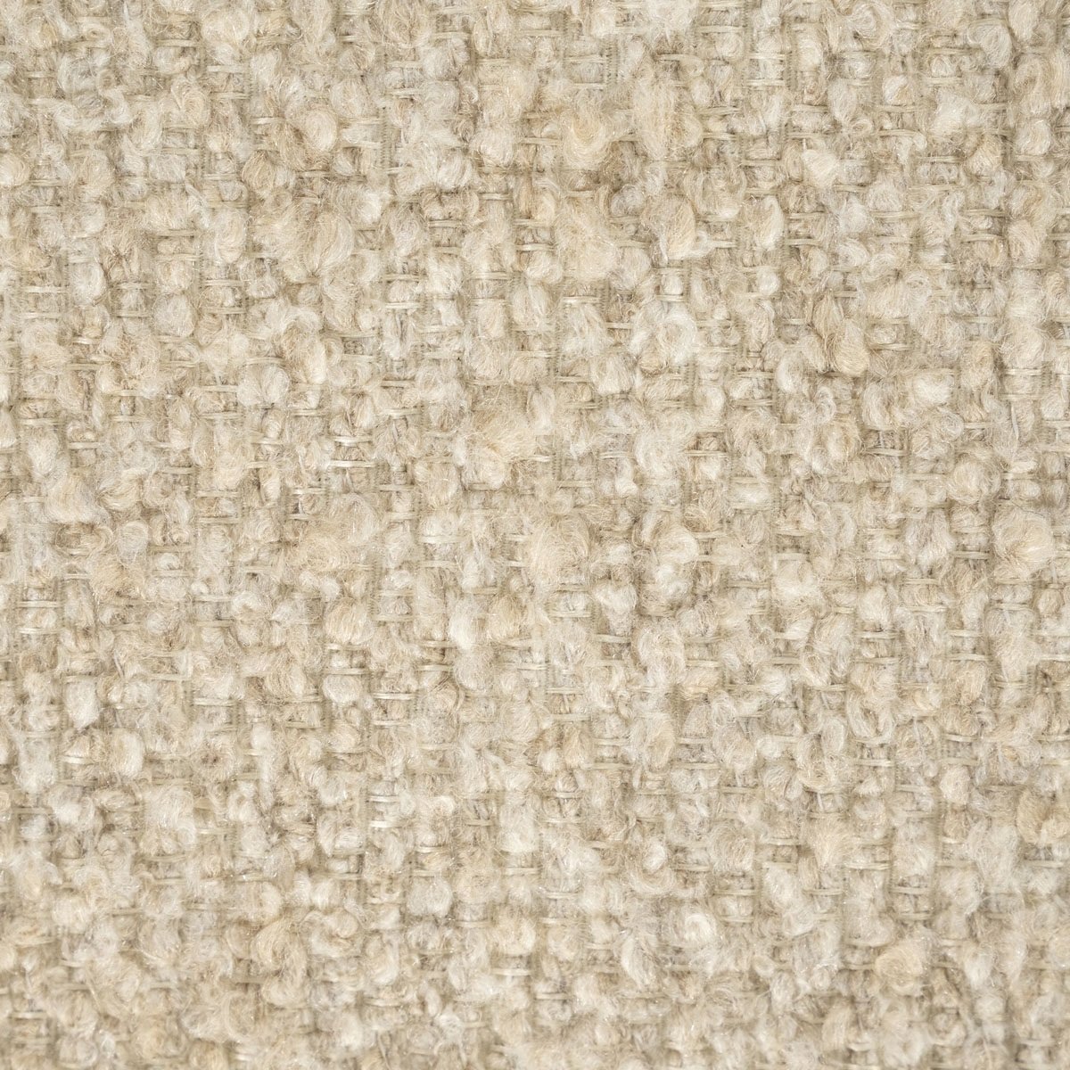 Sitzbank Bank George 133 cm Esche Furnier Stoff Flou beige