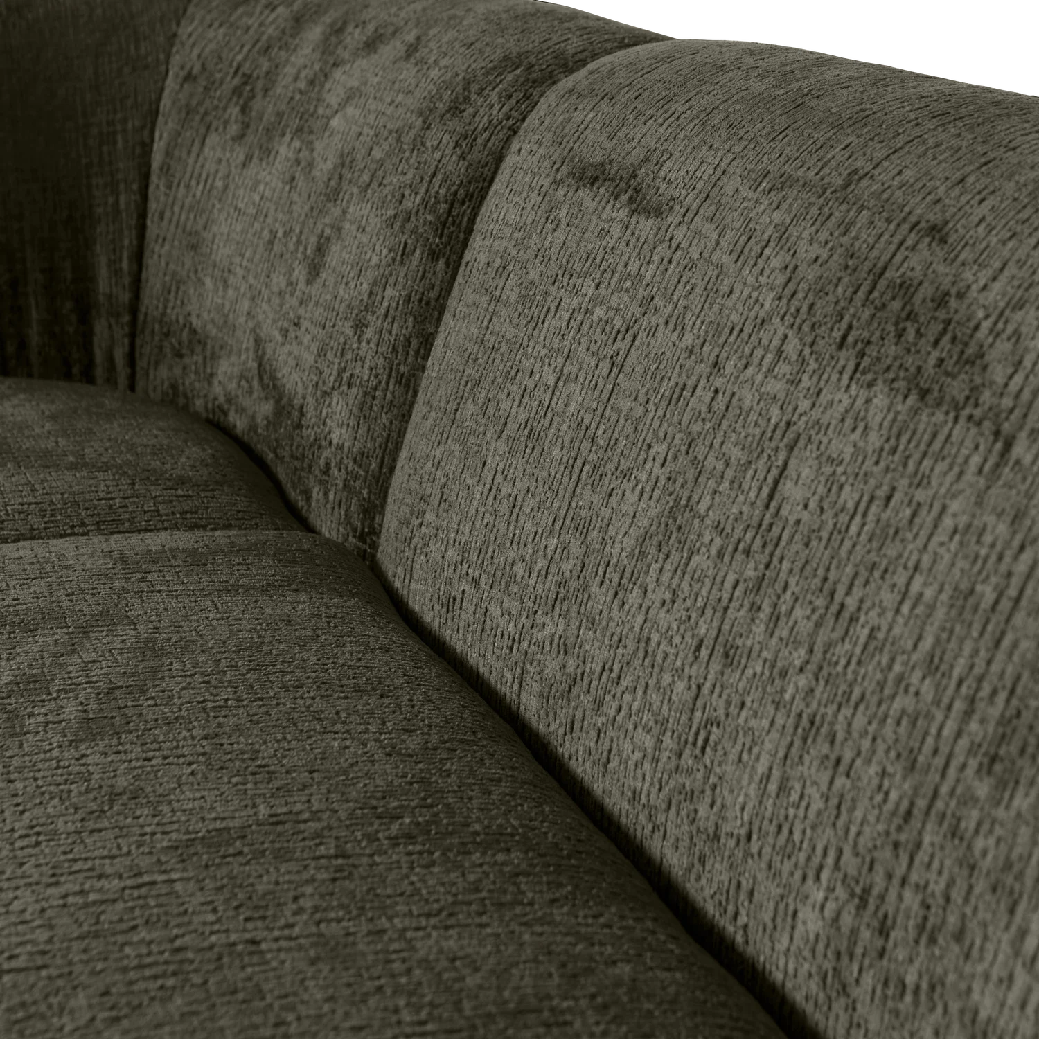 Eckgarnitur Sloping Struktur Velvet frost Ecksofa Longchair links