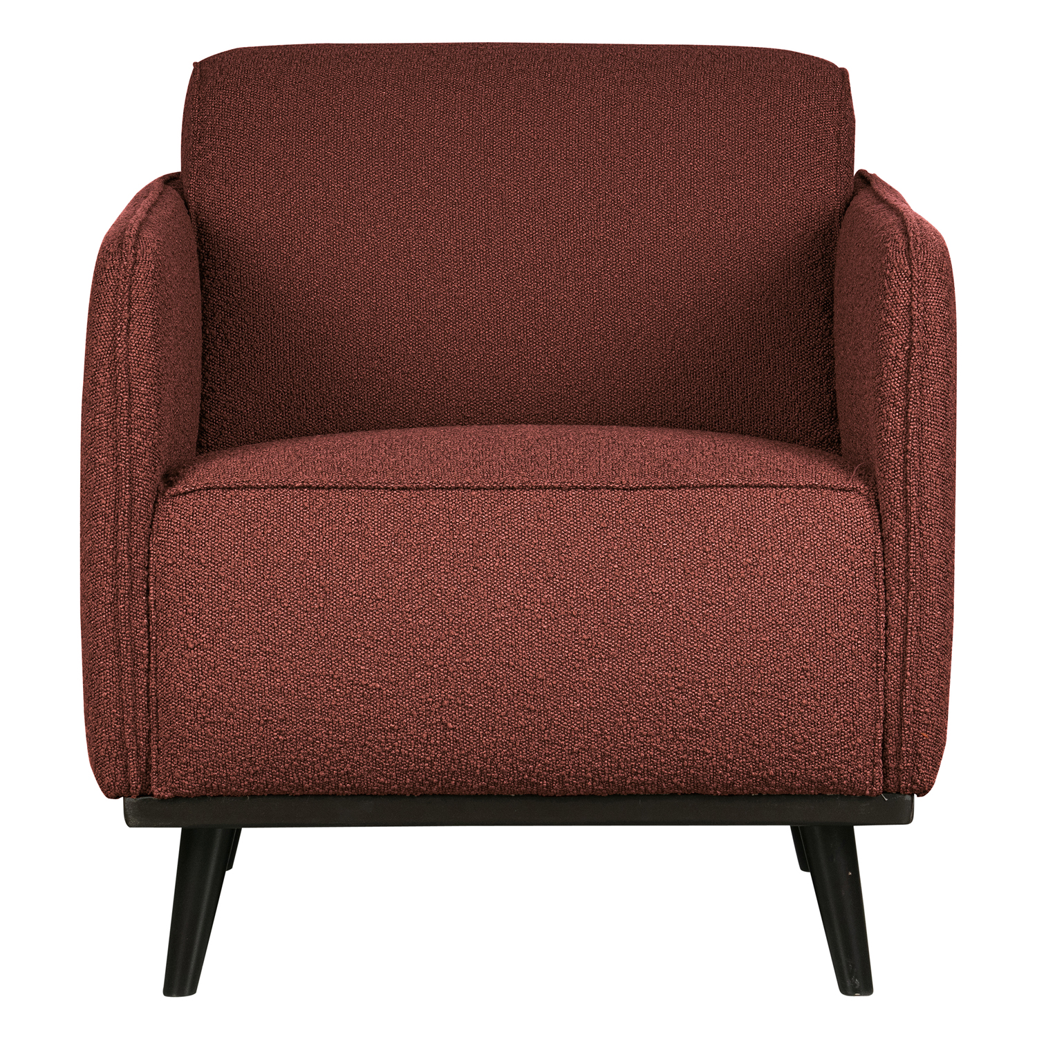 Armlehnsessel Statement Bouclé Kastanie Sessel