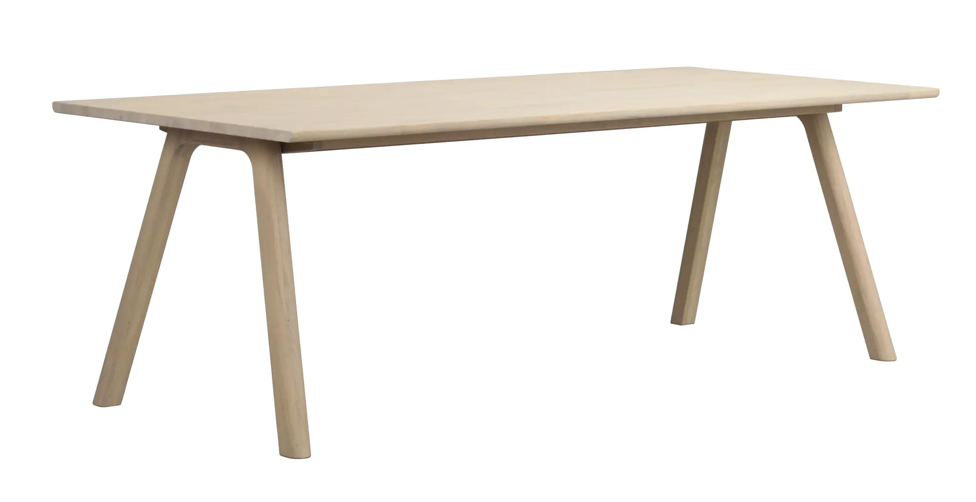 Esstisch LAPPERON 220 x 95 cm Eiche white wash verlängerbar 310 cm