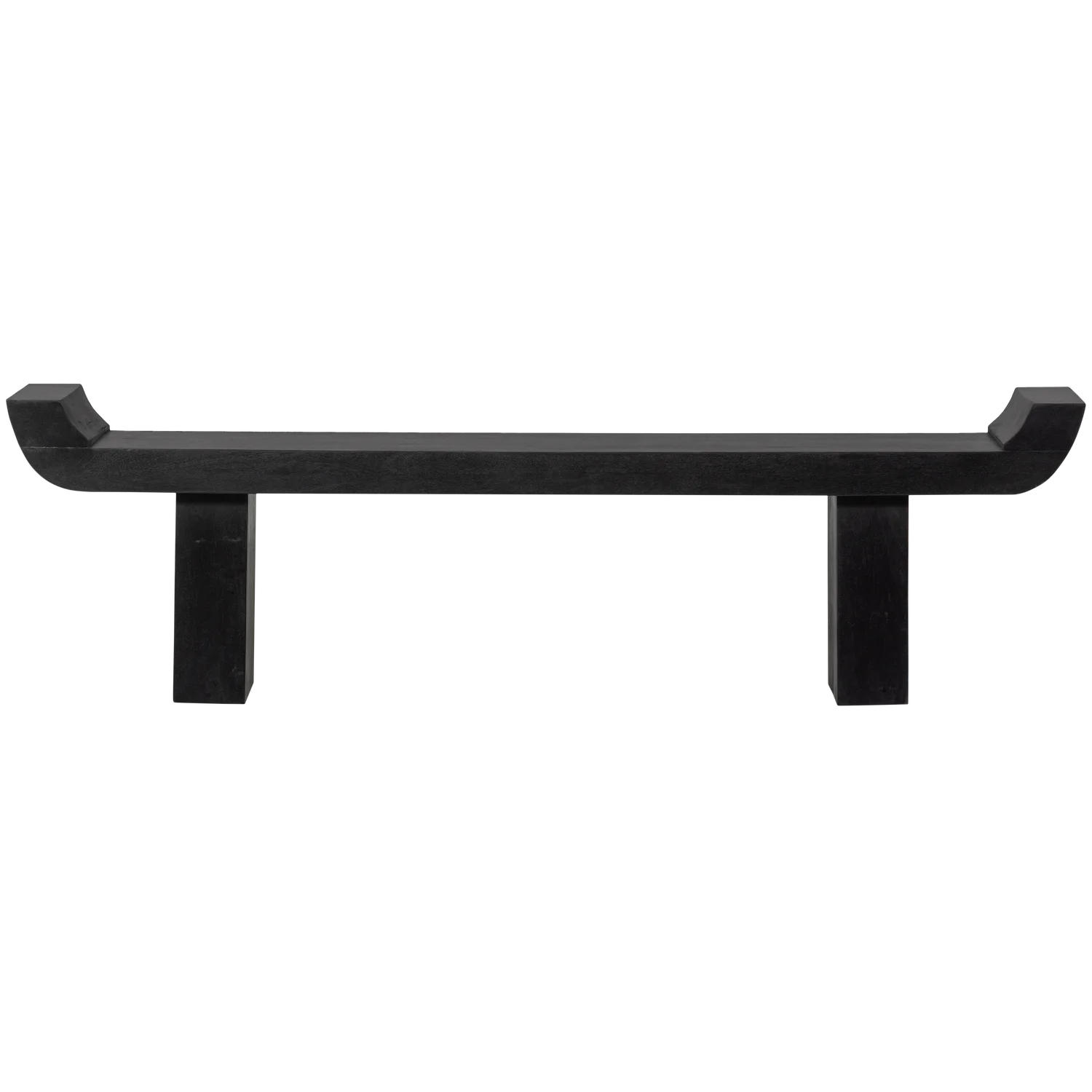 Esstischbank Polsterbank LOX 183 cm Mangoholz schwarz