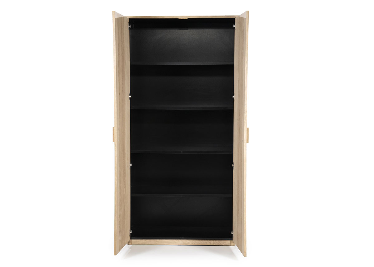 Schrank Rosenborg 2-türig H 210 cm Eiche natur
