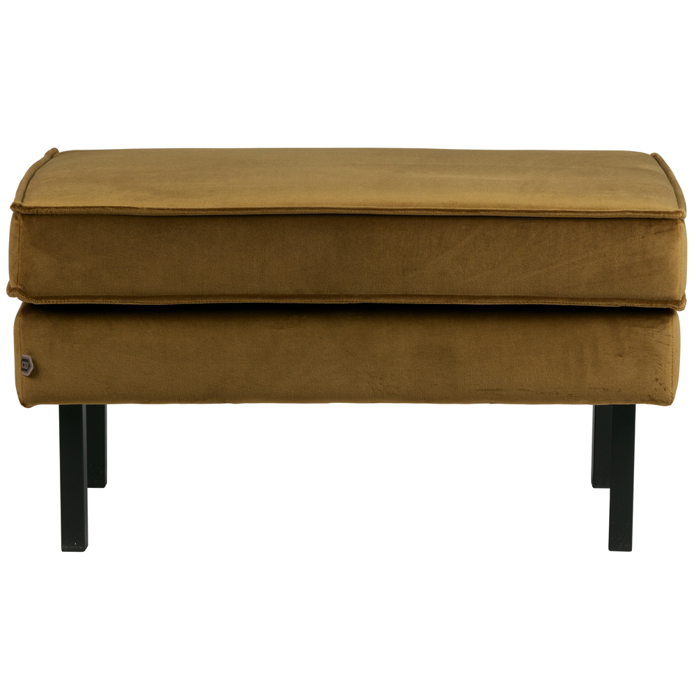 Hocker Fußhocker RODEO Samt honiggelb