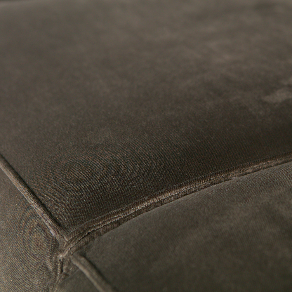 4 Sitzer Sofa STATEMENT Samt dunkelgrün