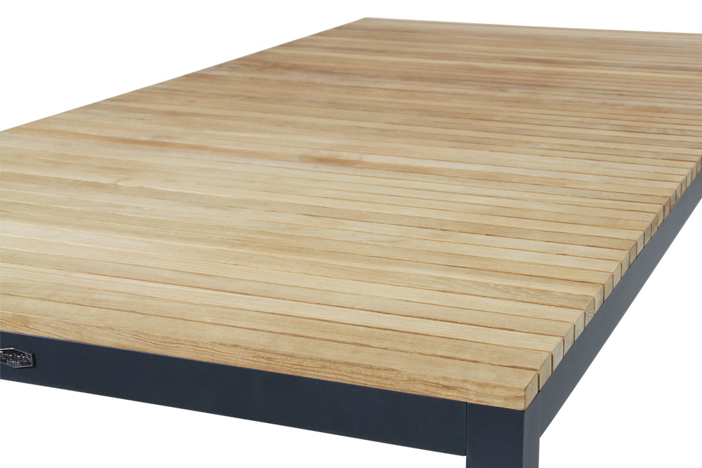 exclusiver Gartentisch Teakholz ZALANGO 200 x 100 cm