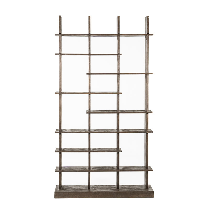 Bücherregal Regal OLIVER Mangoholz 120 x 220 cm braun