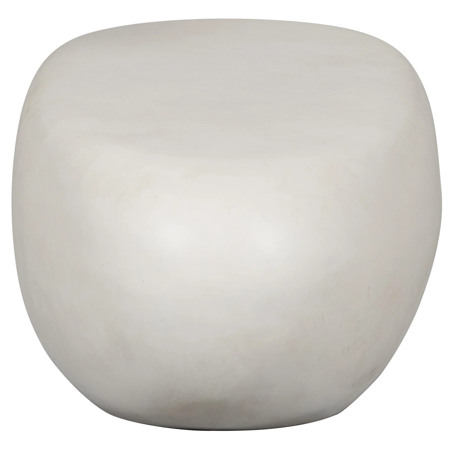 Couchtisch Pebble 100 x 43 cm Faserlehm Betonoptik weiß Outdoor